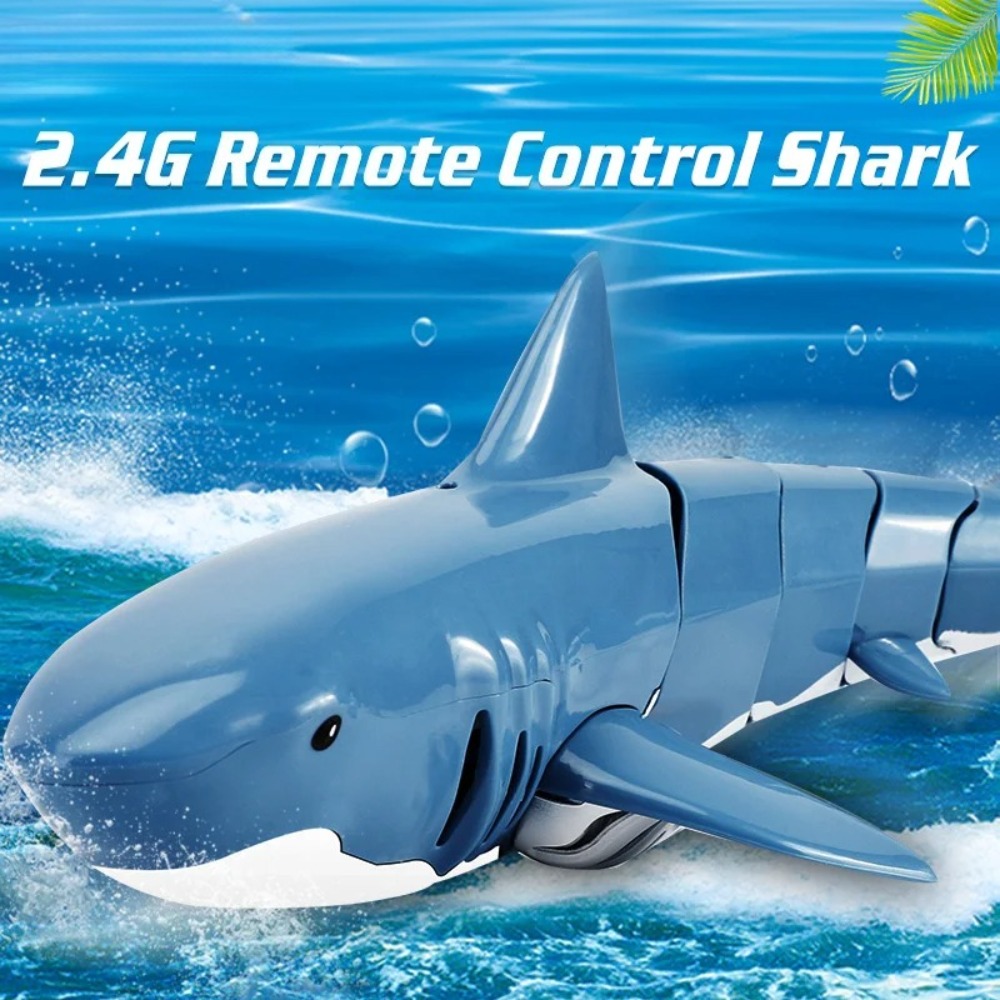 Remote Control Toys - Brinquedo Novo: Barco Tubarão Elétrico Realista