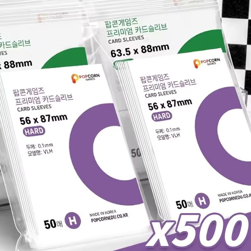 Board Games - 500-1PCS Protetores Transparentes HD para Cartões