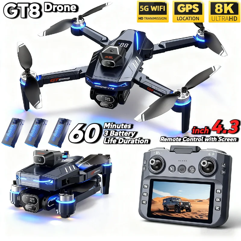 Fpv Brushless Rc Drone 4K - Quente para lsrc gt8 drone 4k