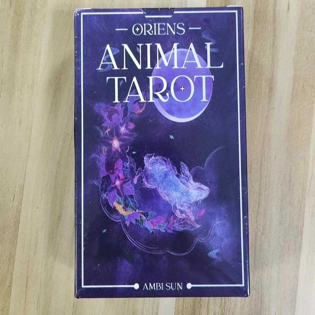 Tarot Cards Deck With Guidebook - Oriens Tarot animal cartões com guia,