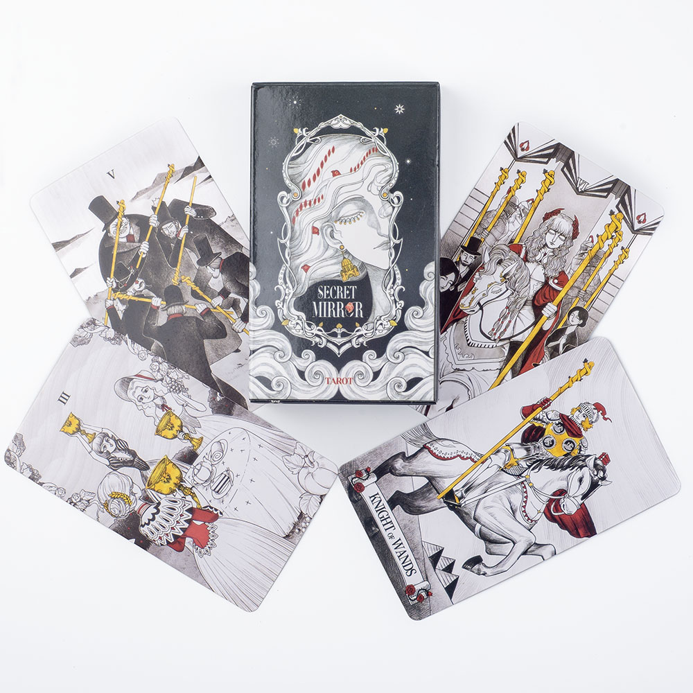 Tarot Cards Deck With Guidebook - Cartas de Tarô Espelho Secreto 10.3*6Cm,
