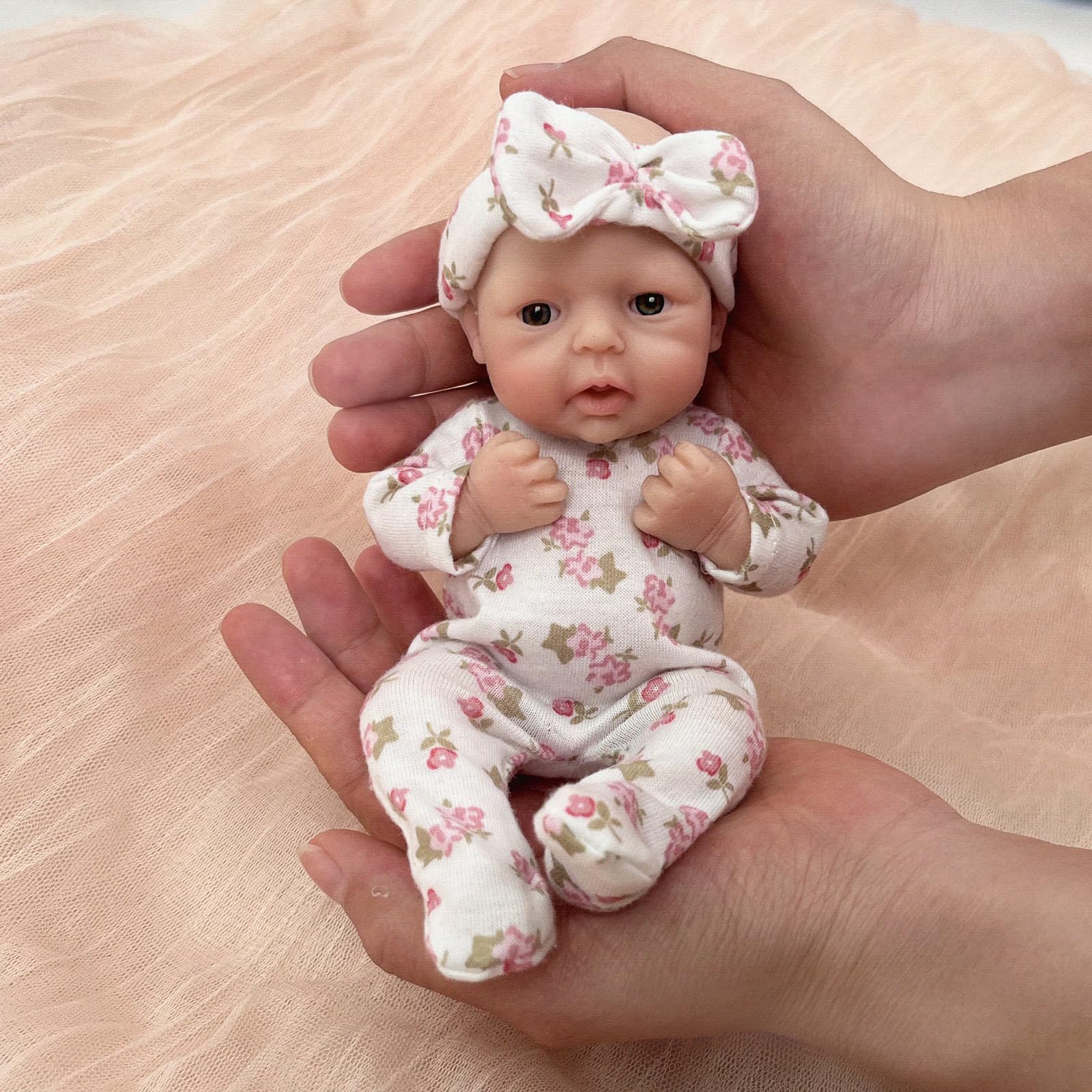 Reborn Baby Doll Silicone Realistic - Blrags reborn bebê bonecas 7 Polegada