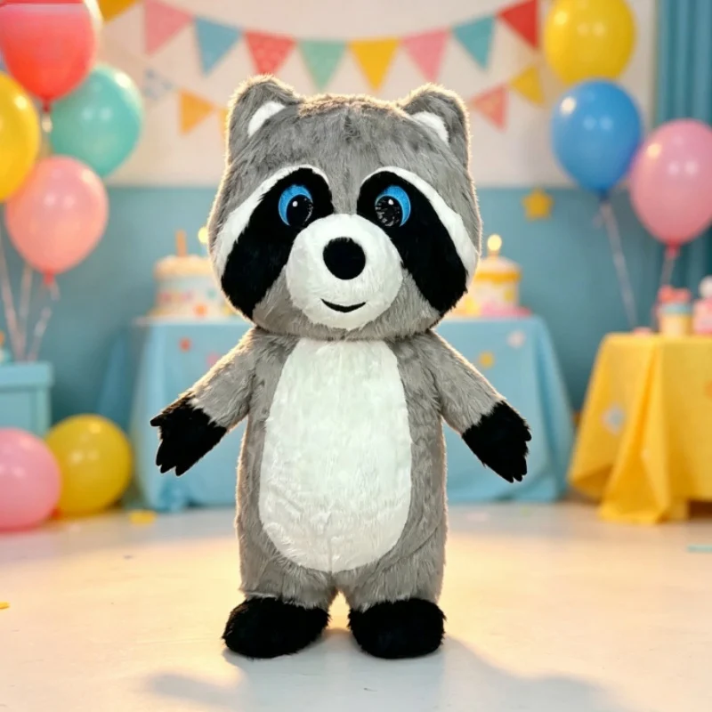 Dolls - Fantasia de Mascote de Guaxinim Inflável