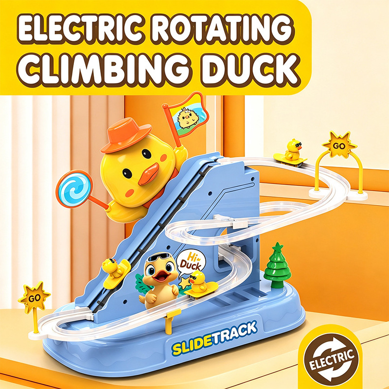 Educational Toys - Brinquedos de patos que subem escadas,