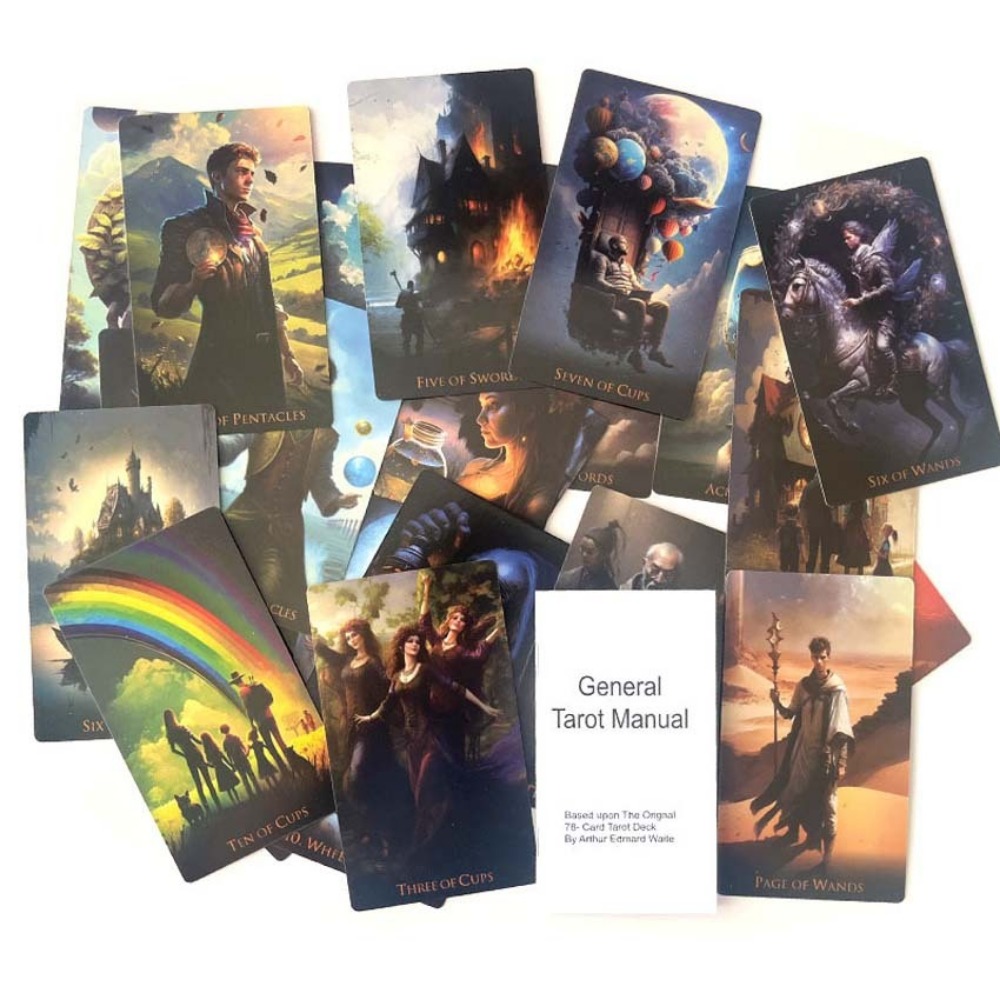 Baralho de tarô de 78 cartas d - Tarot Cards Deck With Guidebook avaliação e preço