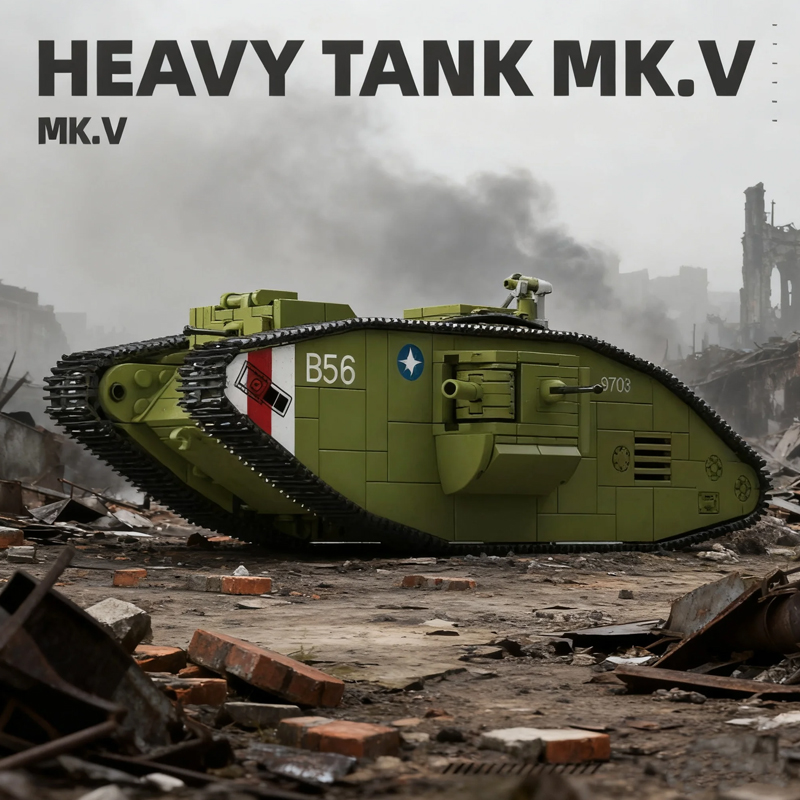 900PCS Tanque Pesado da Primei - Lego Compatible Military Tank avaliação e preço