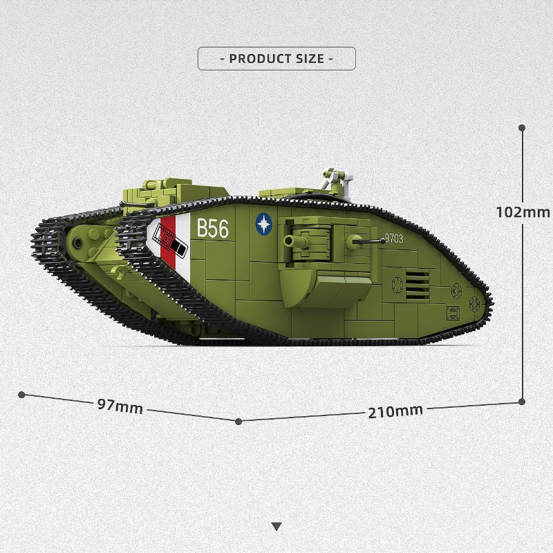 900PCS Tanque Pesado da Primei - Lego Compatible Military Tank avaliação e preço