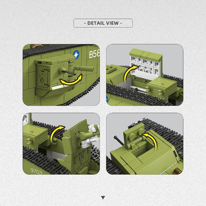900PCS Tanque Pesado da Primei - Lego Compatible Military Tank avaliação e preço