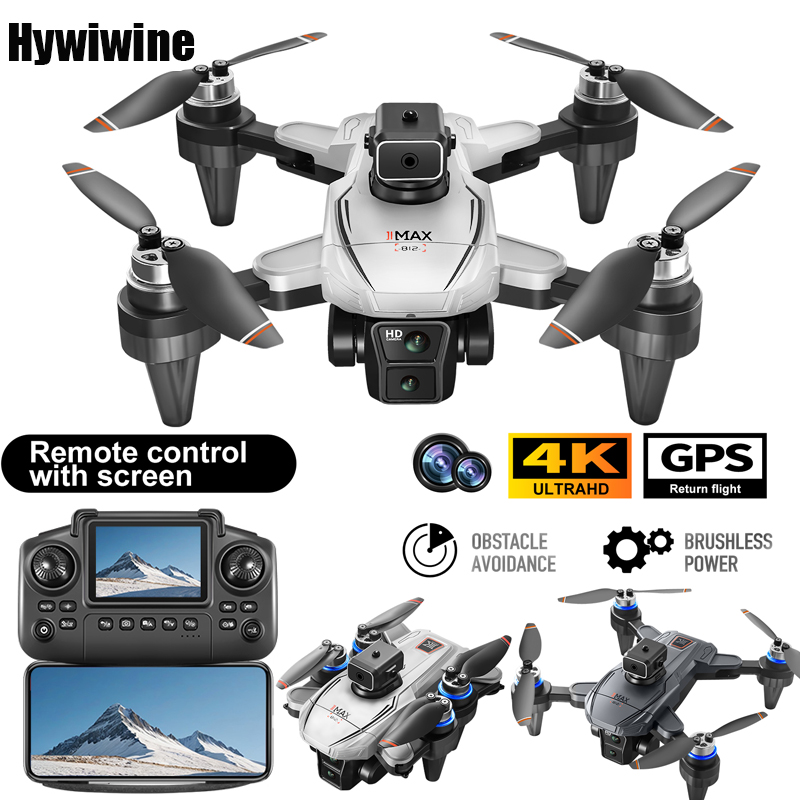 Zangão gps rc com tela 4k prof - Fpv Brushless Rc Drone 4K avaliação e preço