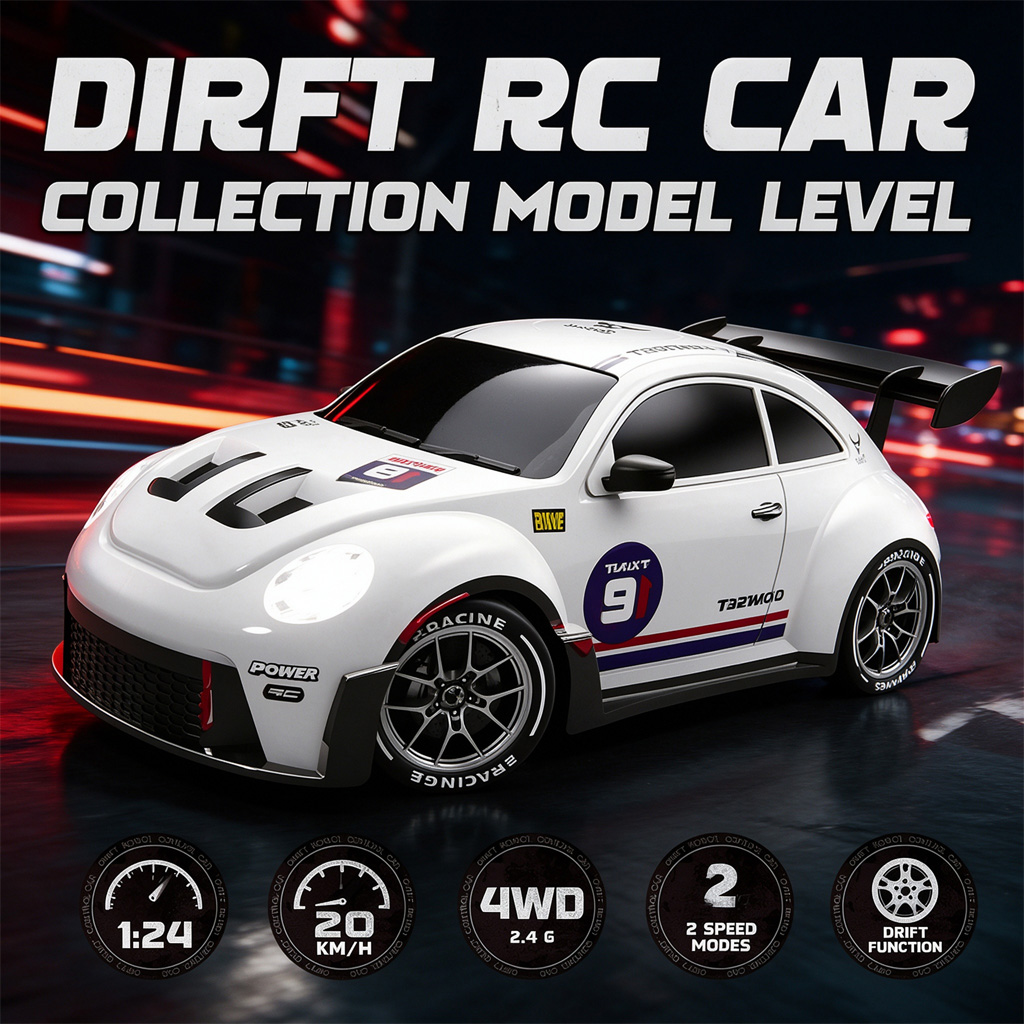 Carro de controlo remoto à esc - Rc Drift Car 1 24 Scale 4Wd avaliação e preço