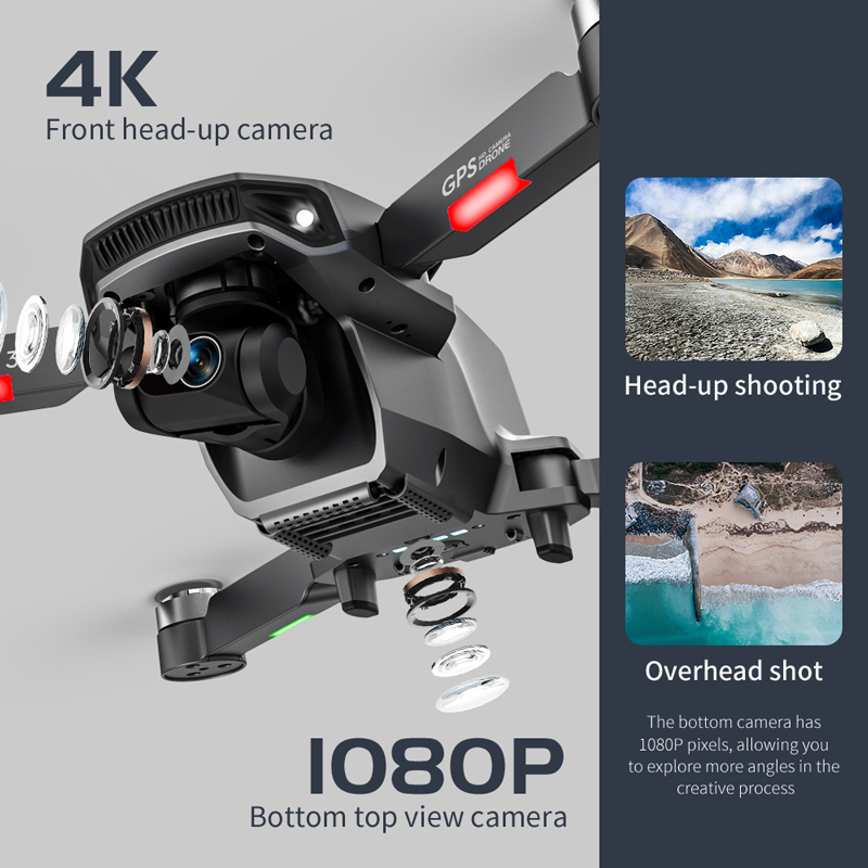 L106 Pro 3 Drone 5G WIFI FPV D - Fpv Brushless Rc Drone 4K avaliação e preço
