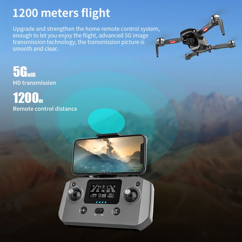 L106 Pro 3 Drone 5G WIFI FPV D - Fpv Brushless Rc Drone 4K avaliação e preço