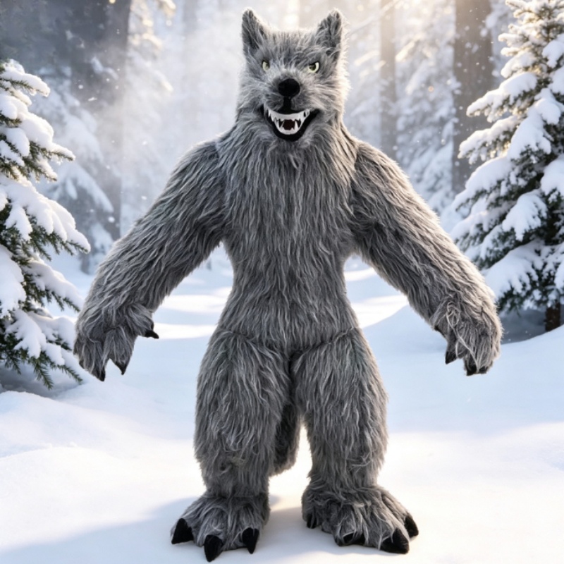 Fantasia de Mascote Lobo Cinza - Dolls avaliação e preço