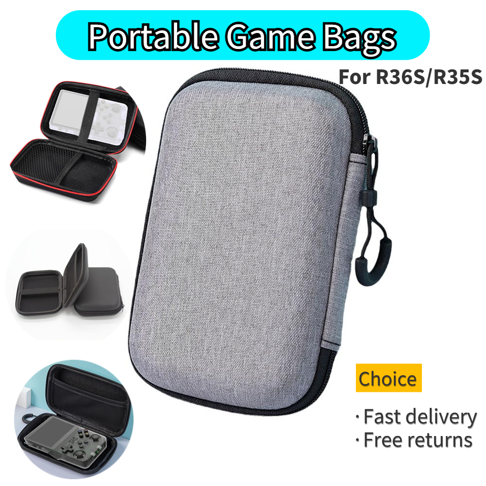 Caso portátil do jogo para R36 - Retro Handheld Game Console R36S avaliação e preço
