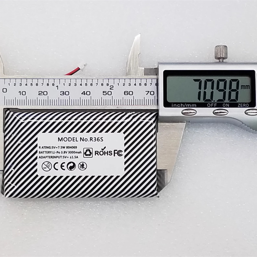 Bateria de polímero de lítio d - Retro Handheld Game Console R36S avaliação e preço