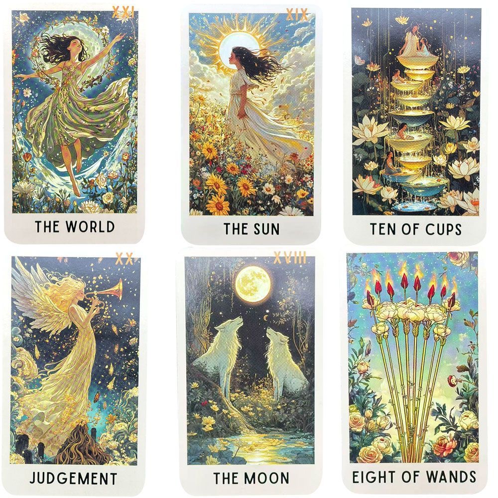 78 Cartas de Tarô Enigmatic Bl - Tarot Cards Deck With Guidebook avaliação e preço
