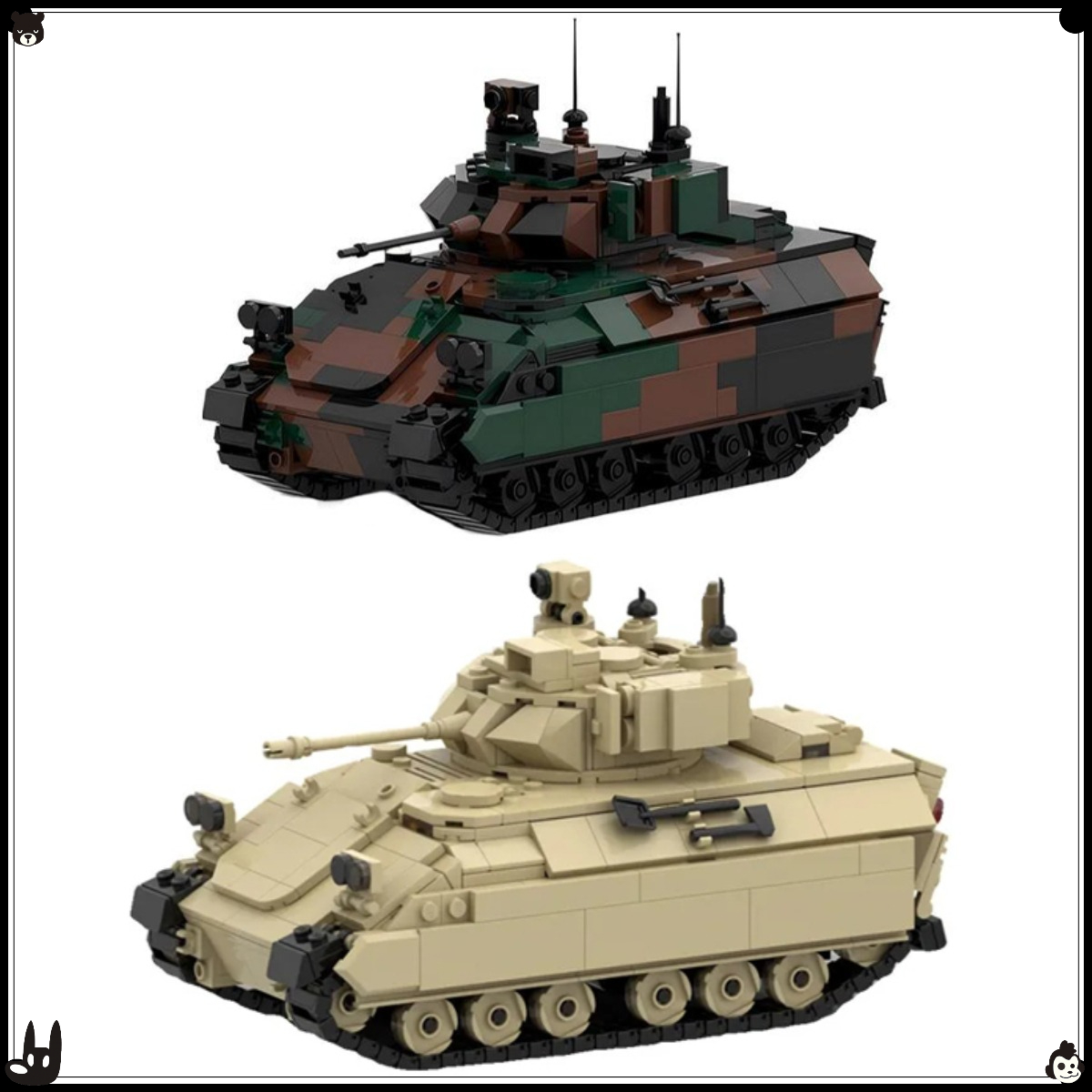 Moc série militar rastreado ve - Lego Compatible Military Tank avaliação e preço